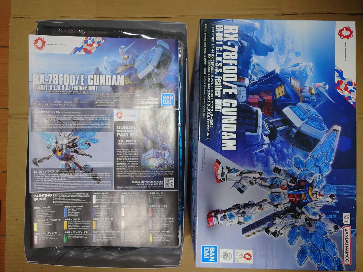 内袋未開封　大阪万博　EXPO2025 1/144 RX-78F00/E ガンダム (EX-001 グラスフェザー装備)