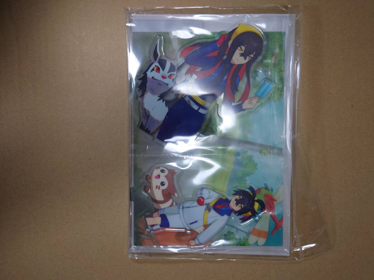 ジオラマアクリルスタンド　キタカミの里　POKMON TRAINERS　ゼイユ　スグリ　オオタチ　グラエナ