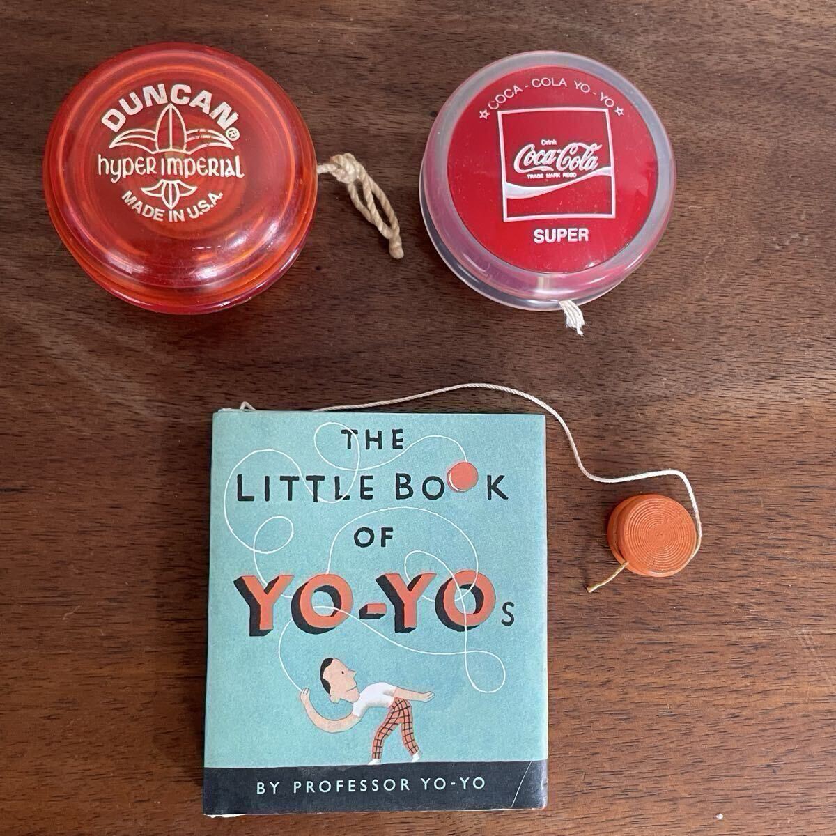 【ヴィンテージ】ダンカン & コカ・コーラ ヨーヨー 2個セット 英語版解説書付き 当時モノ DUNCAN Coca-Cola 希少