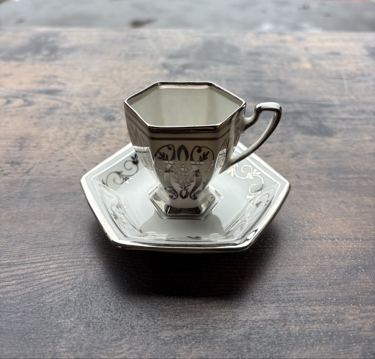 PICKARD CHINA カップ＆ソーサー 高さ約6cm(カップ) HANDPAINTED 食器 アンティーク 現状品