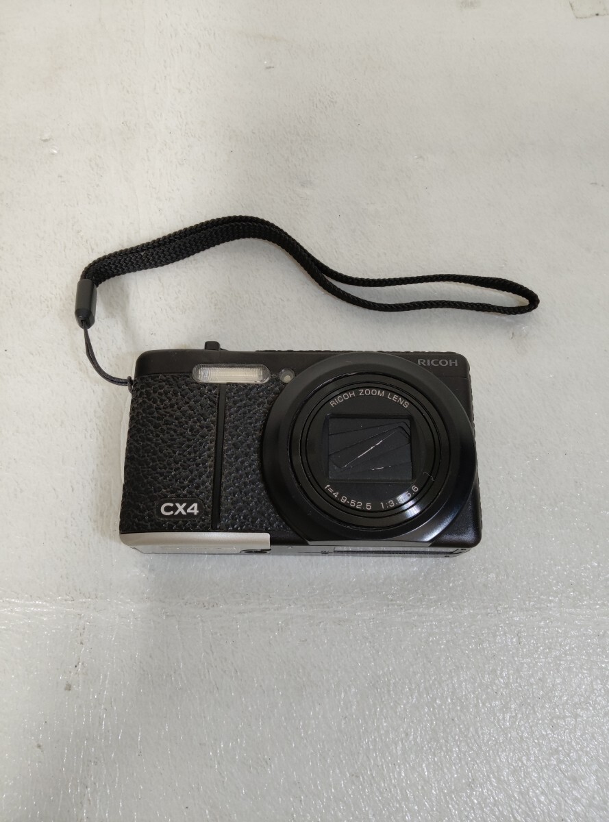 RICOH リコー CX4 コンパクトデジタルカメラ デジカメ コンデジ メモリーカード付き 動作未確認