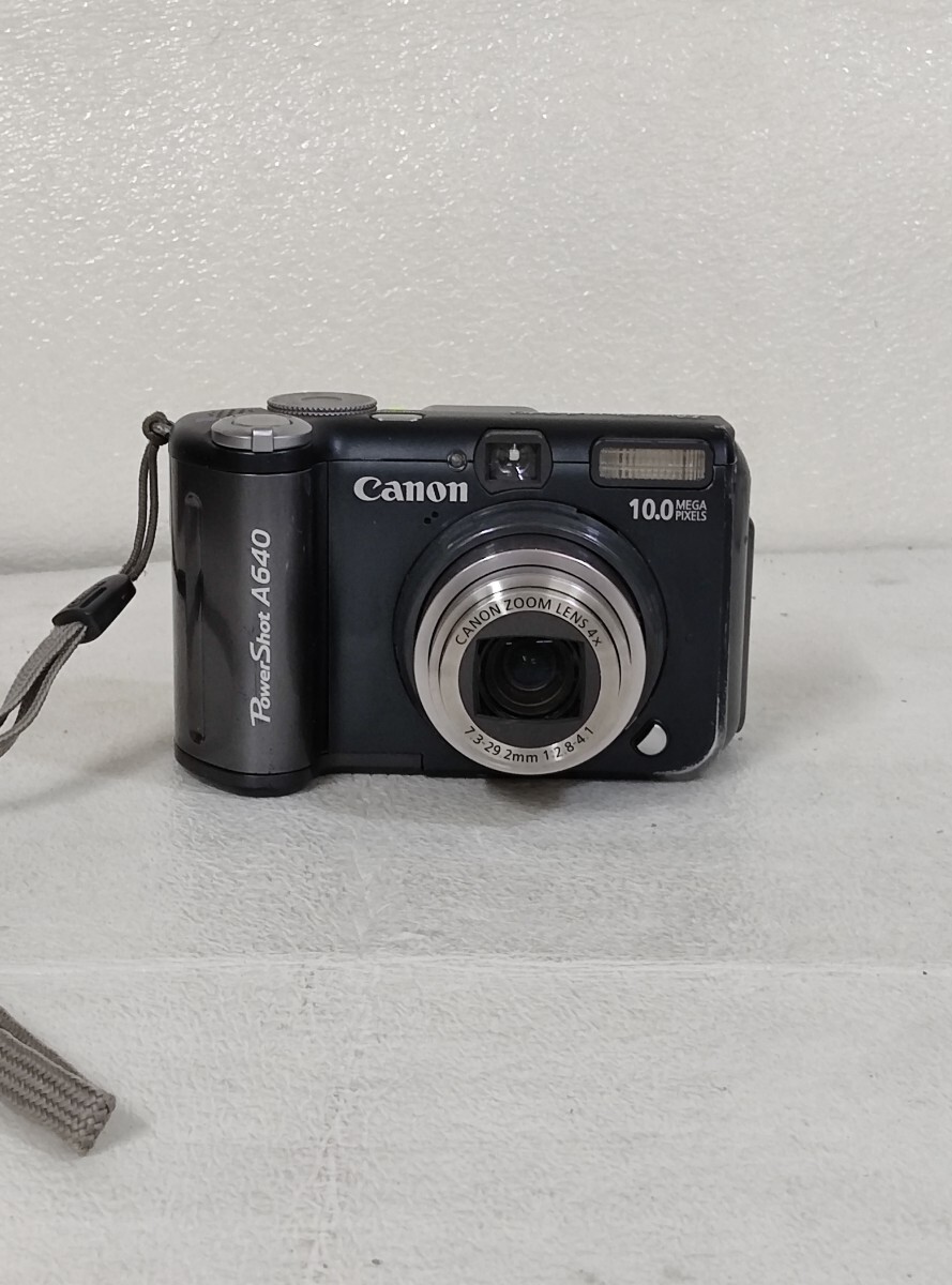 通電確認済 Canon キヤノン PowerShot A640 パワーショット PC1200 デジカメ ZOOM LENS 4× 7.3-29.2mm 1:2.8-4.1
