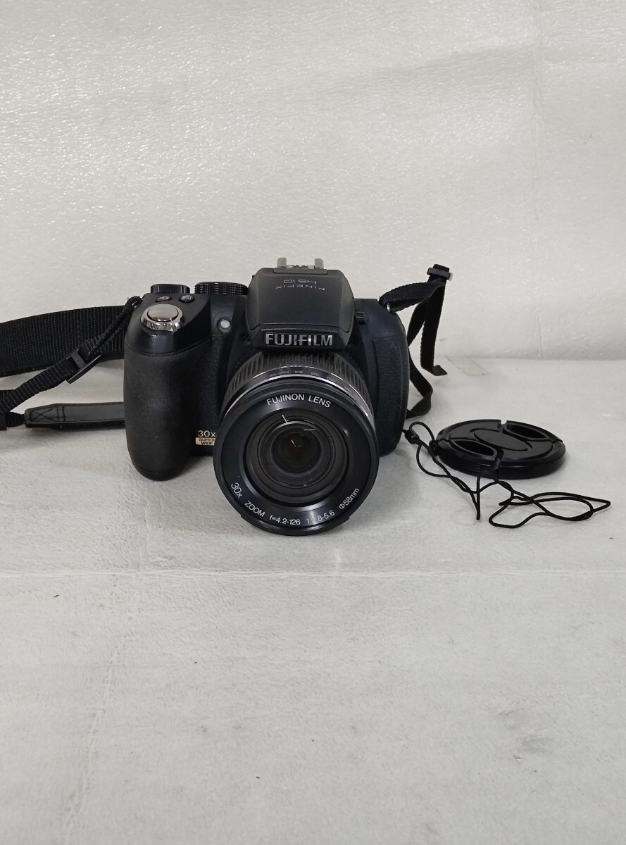 【F-2】【動作確認済み】FUJIFILM フジフイルム デジタルカメラ FinePix HS10 ブラック FX-HS10 元箱なし