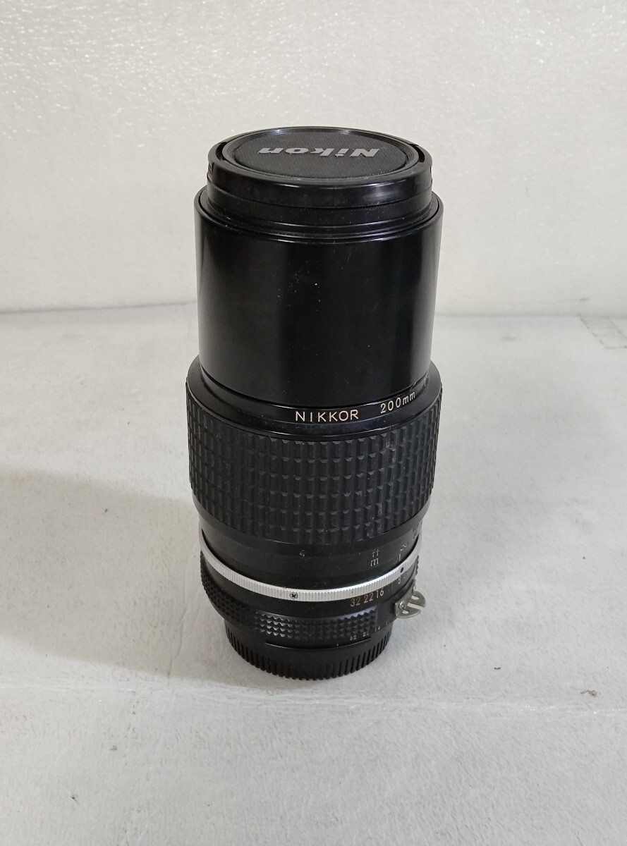 ニコン Nikon Ai NIKKOR 200mm f4 単焦点レンズ カメラレンズ レンズ 現状品