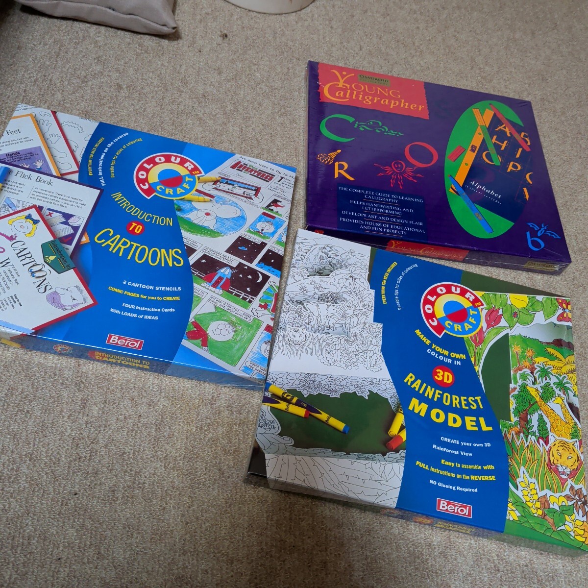 colour craft cartoons カートゥーン young calligrapher rainforest model 英語 勉強 カラーペン アルファベット 幼児教育 3個セット 絵本