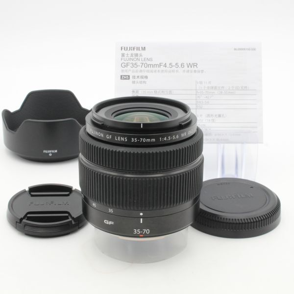 【極美品】 FUJIFILM 富士フイルム GF 35-70mm f4.5-5.6 WR FUJINON フジノン Gマウント フード 付き 100004