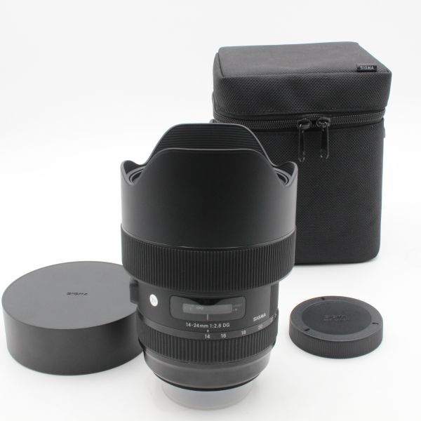 【極美品】 SIGMA シグマ 14-24mm f2.8 DG HSM Art キヤノン用 ケース付き 101016