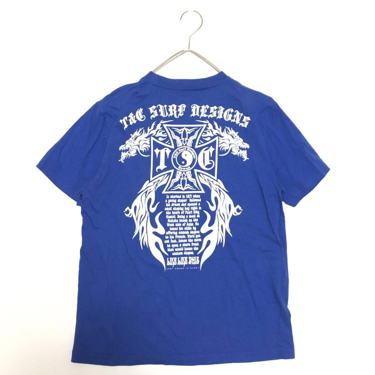 タウンアンドカントリー Town&Country T&C Tシャツ レトロ ブルー 青 ビンテージ ヴィンテージ メンズ ロゴ 古着 希少 y2k 半袖 00s