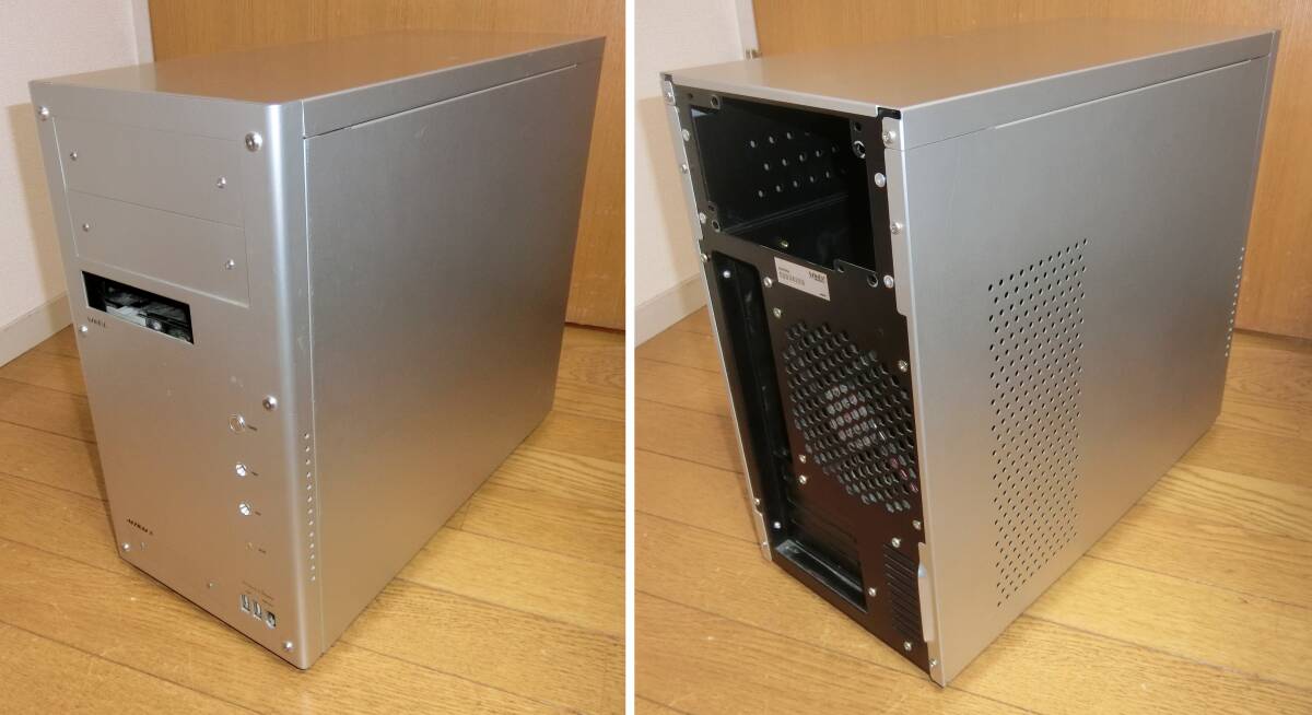 動作保証 星野金属 microATX フルアルミケース Windy ALTIUM SUPER X M-ATX シルバー 12cmケースファンx3