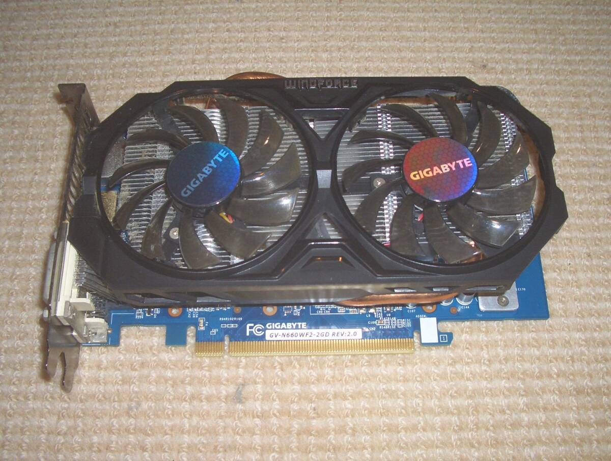 送料無料 動作保証 GIGABYTE GV-N660WF2-2GD DDR5 GTX660 2GB HDMI DVI DP 