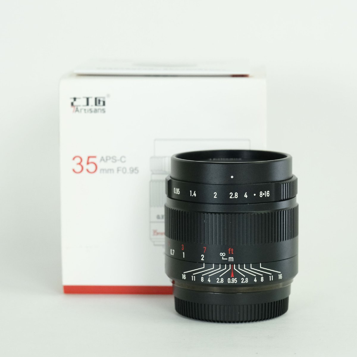 [美品] 七工匠 7Artisans 35mm F0.95 (フジフイルムX用) ブラック | 富士フイルムXマウント