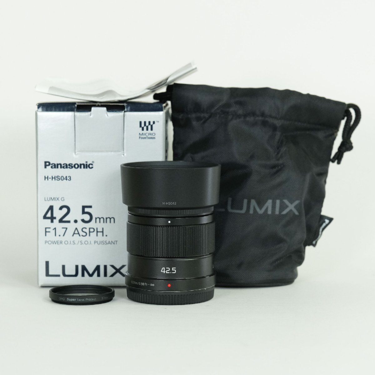 [美品 | フィルター付] Panasonic LUMIX G 42.5mm / F1.7 ASPH. / POWER O.I.S. [ブラック] | マイクロフォーサーズマウント