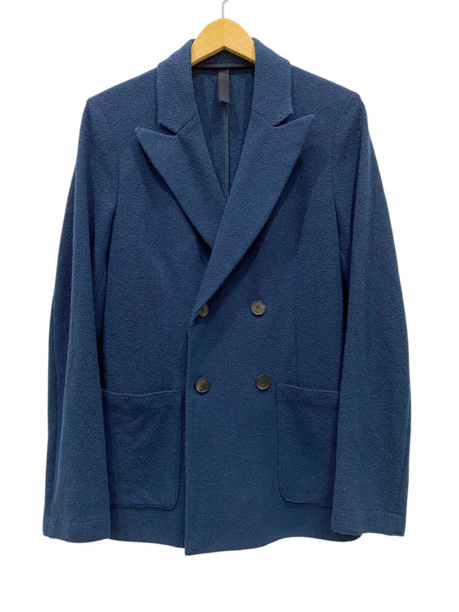 ハリスワーフロンドン HARRIS WHARF LONDON ジャケット ダブルブレスト ジャージージャケット ネイビー size 46 メンズ