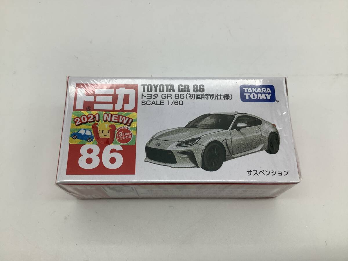 n5845 未開封品 tomica トミカ 赤箱 2021年 No.86 TOYOTA トヨタ GR 86 (初回特別仕様) ミニカー 1/60 サスペンション