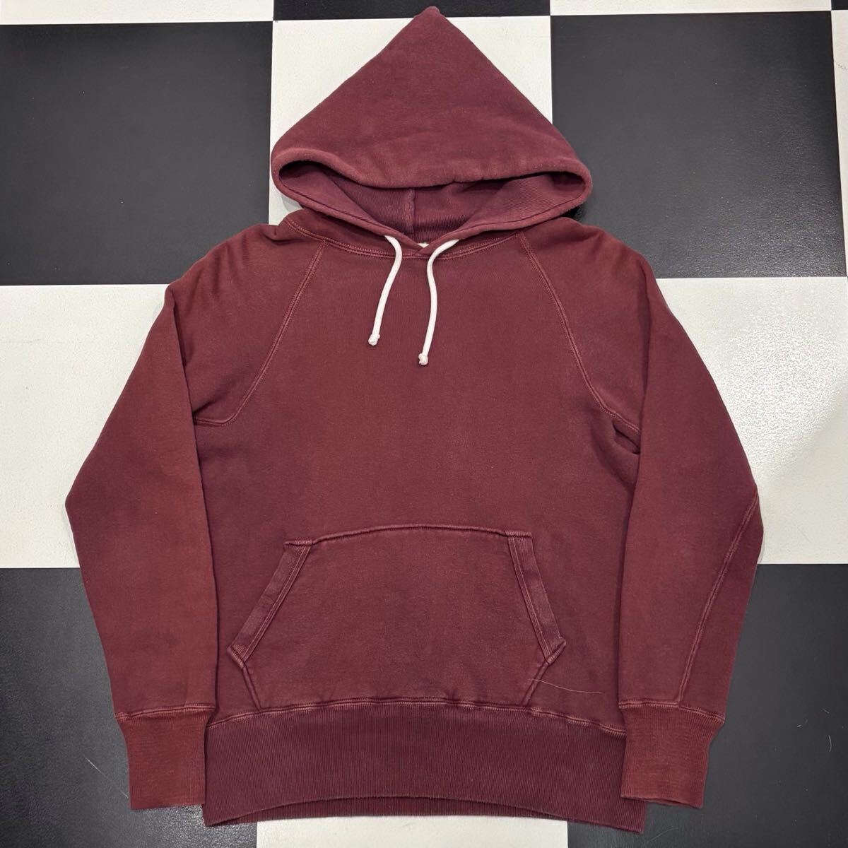 【180】 美品 WAREHOUSE STYLE & RESPECT フリーダム スウェット パーカー 38 M バーガンディ sweat parka ウエアハウス ボルドー スタイル