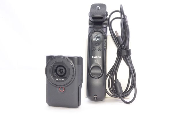 ★Canon キャノン PowerShot V10 トライポッドグリップキット ブラック★#H0042602003A