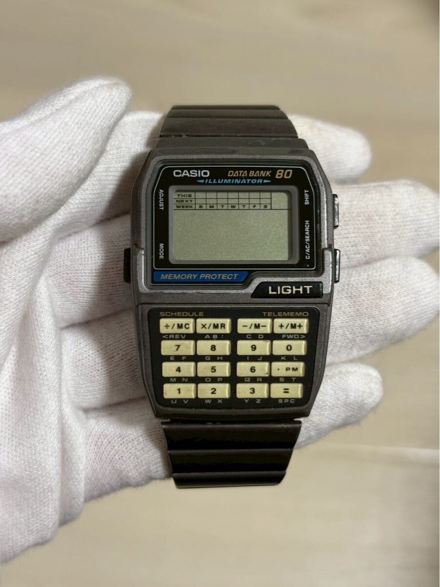 A0306 CASIO カシオ 腕時計 DATA BANK 80 データバンク DBC-810 動作未確認