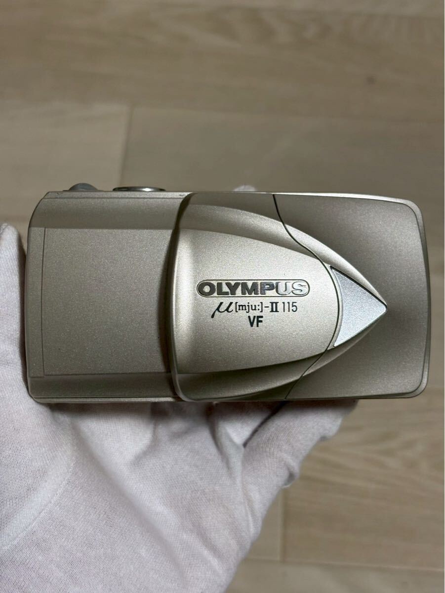 A0318 OLYMPUS オリンパス フィルムカメラ μ[mju:]-II 115 VF 通電のみ確認済み
