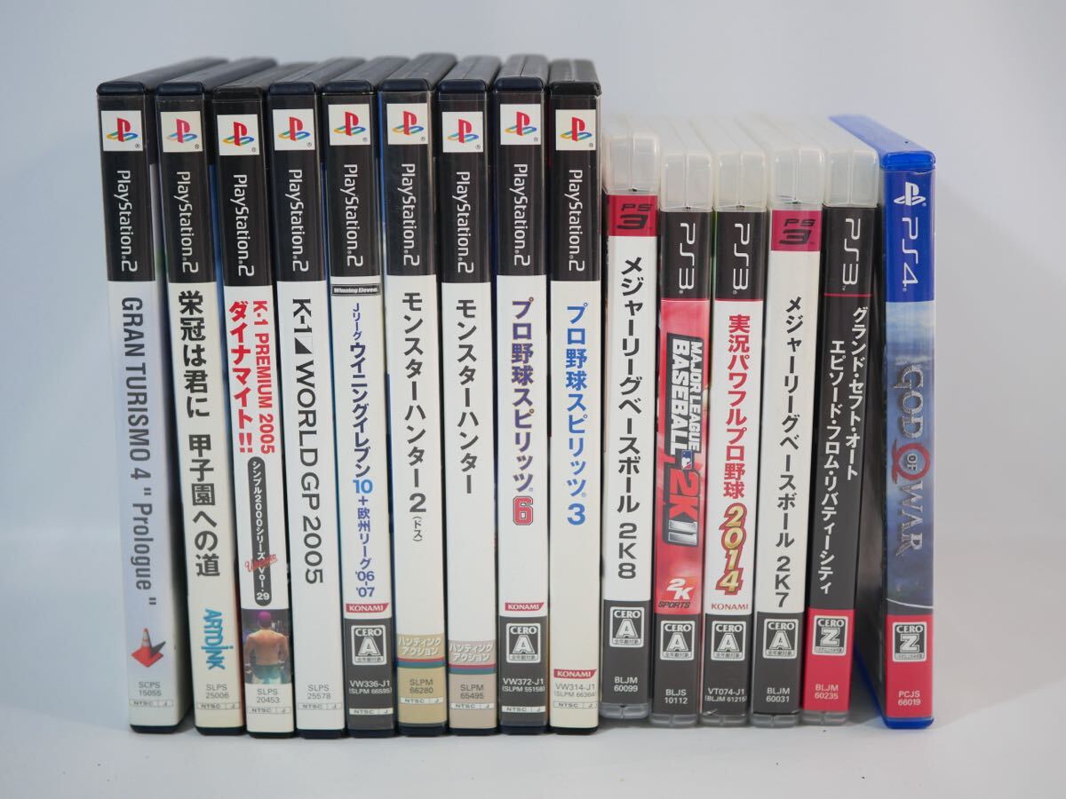【324-3イ】playstation プレイステーション 2/3/4 ゲーム ソフト まとめ売り 動作未確認