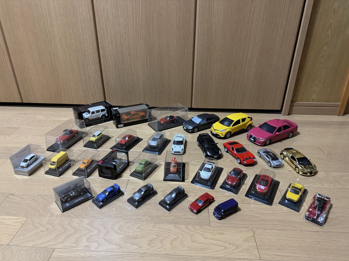【大量まとめ売り 】 ミニカー スポーツカー ランボルギーニ フェラーリ ポルシェ ベンツ など　32台　J-776