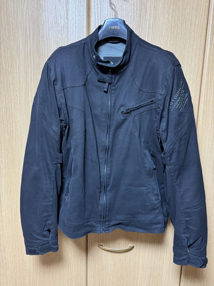 MOTORHEAD RIDERS バイク ライディング ジャケット ブラック モーターヘッドライダース LL プロテクター装備 J-760