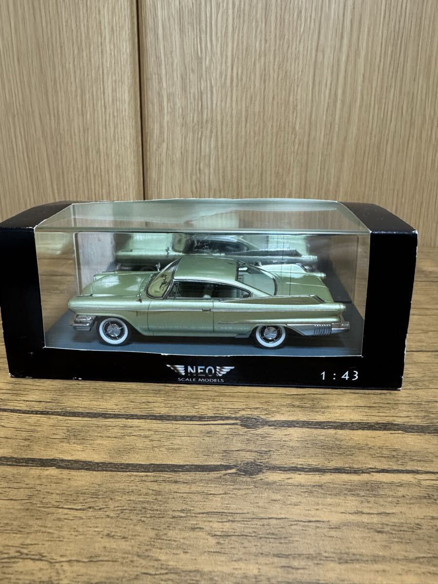 NEO SCALE MODELS 1:43 ダッジ・ポラーラ 2ドア ハードトップ・クーペ　ミニカー メタリックグリーン　ネオ　J-780