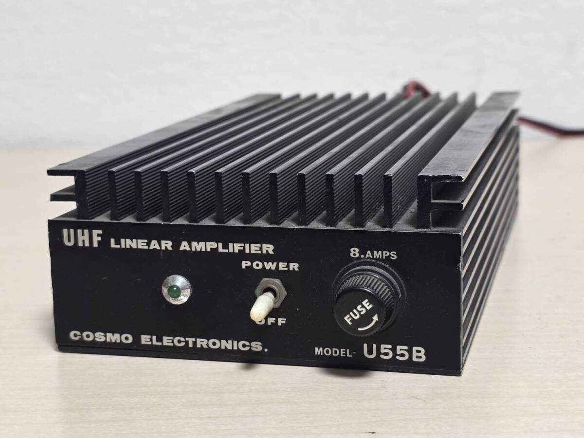 9410 AK★ R80312 UHF LINEAR AMPLIFIER リニアアンプ COSMO ELECTRONICS. MODEL U55B 現状渡し ★