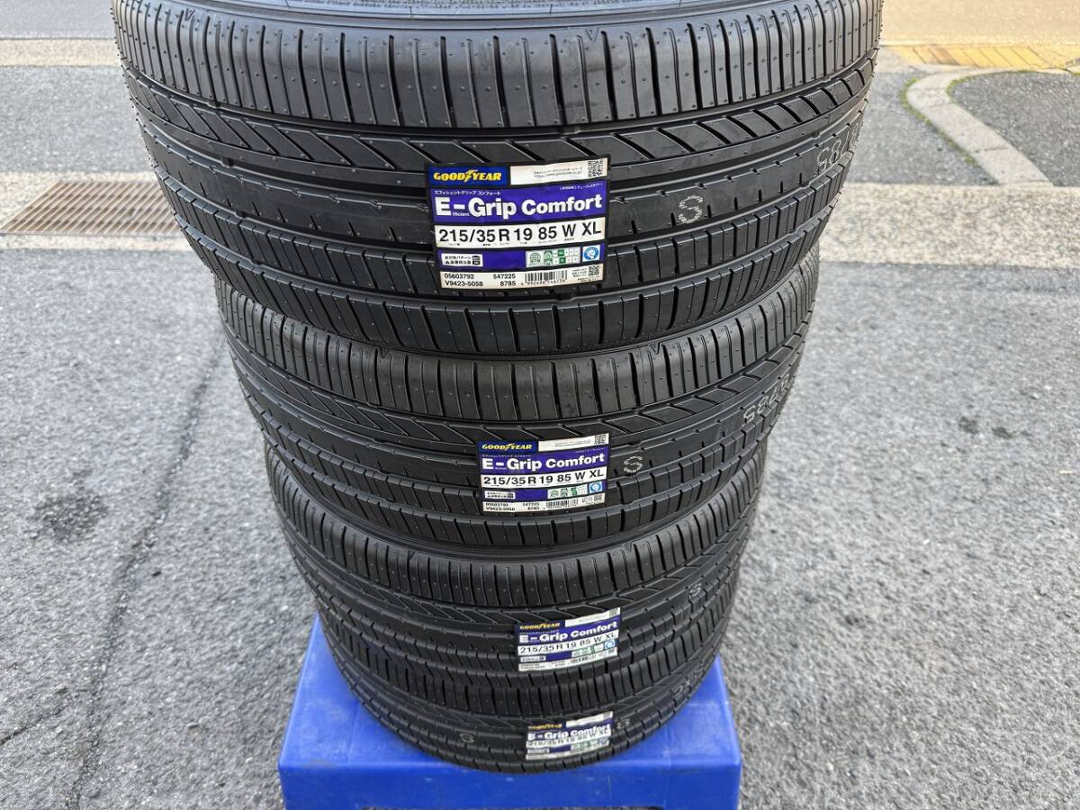 ★送料無料！！新品未使用 グッドイヤー E-GRIP COMFORT 国産 高級 激安 215/35R19 4本SET 2024年製造 プリウス ノア ヴォクシー セレナ