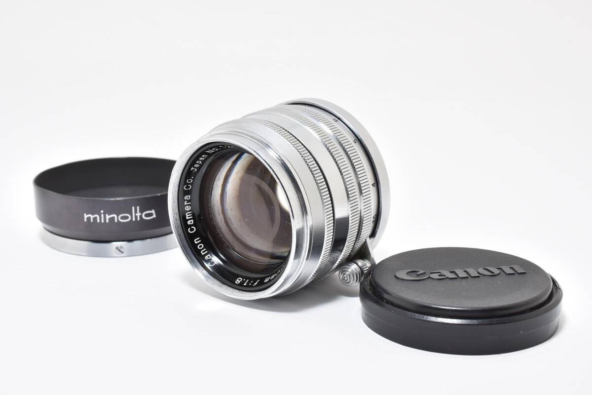 Canon 50mm f/1.8 L39 LTM Leica Screw Mount Chrome　キャノン　カメラレンズ　ライカマウント　＃５８7