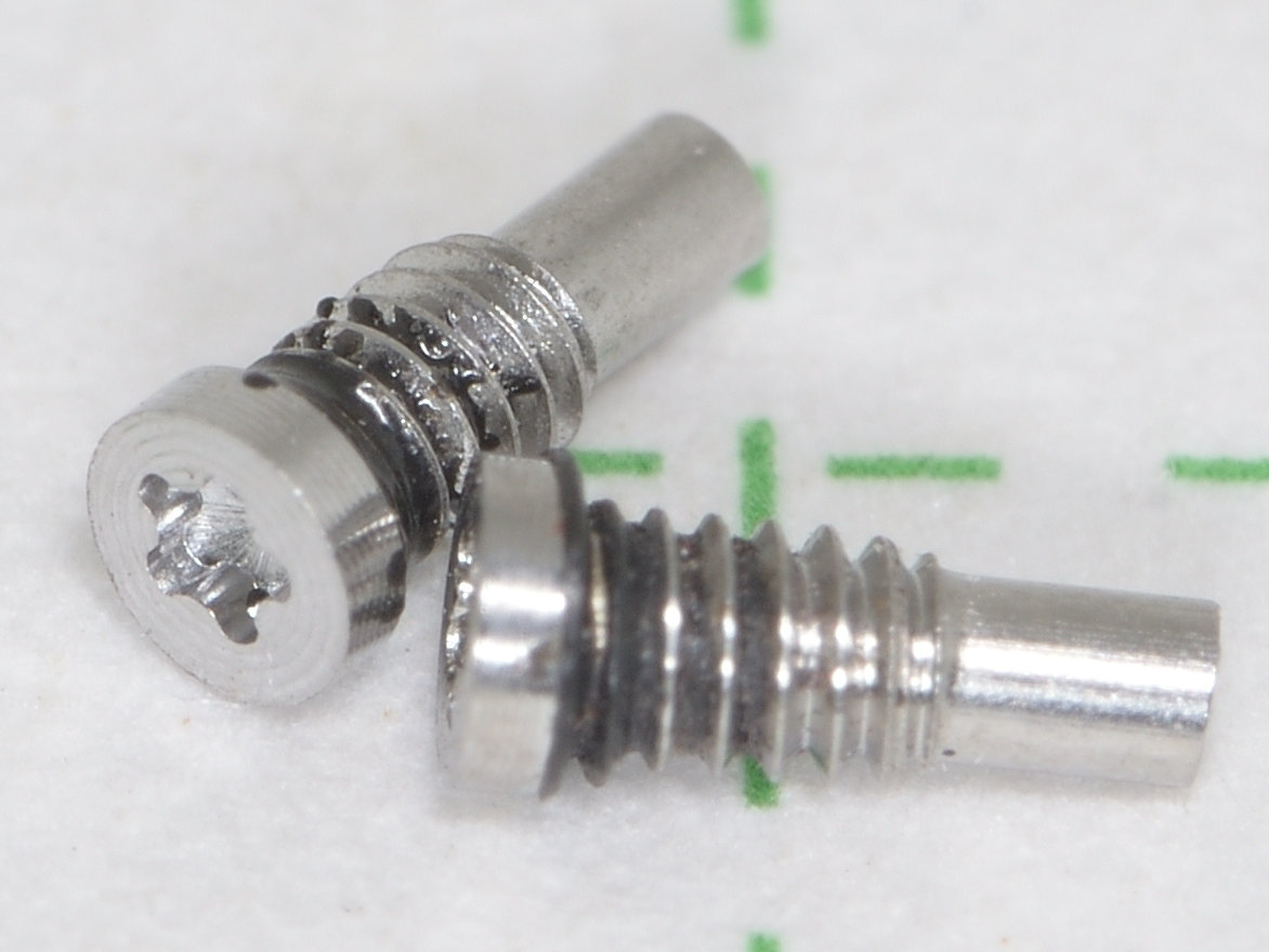 iPhone8シリーズ用 パーツ 星型ネジ 2本セット シルバー