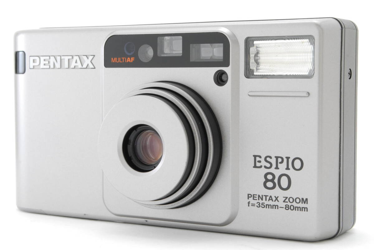 【超美品】Pentax Espio 80 Zoom Silver Point & Shoot 35mm Film Camera ペンタックス フィルム カメラ #B-648