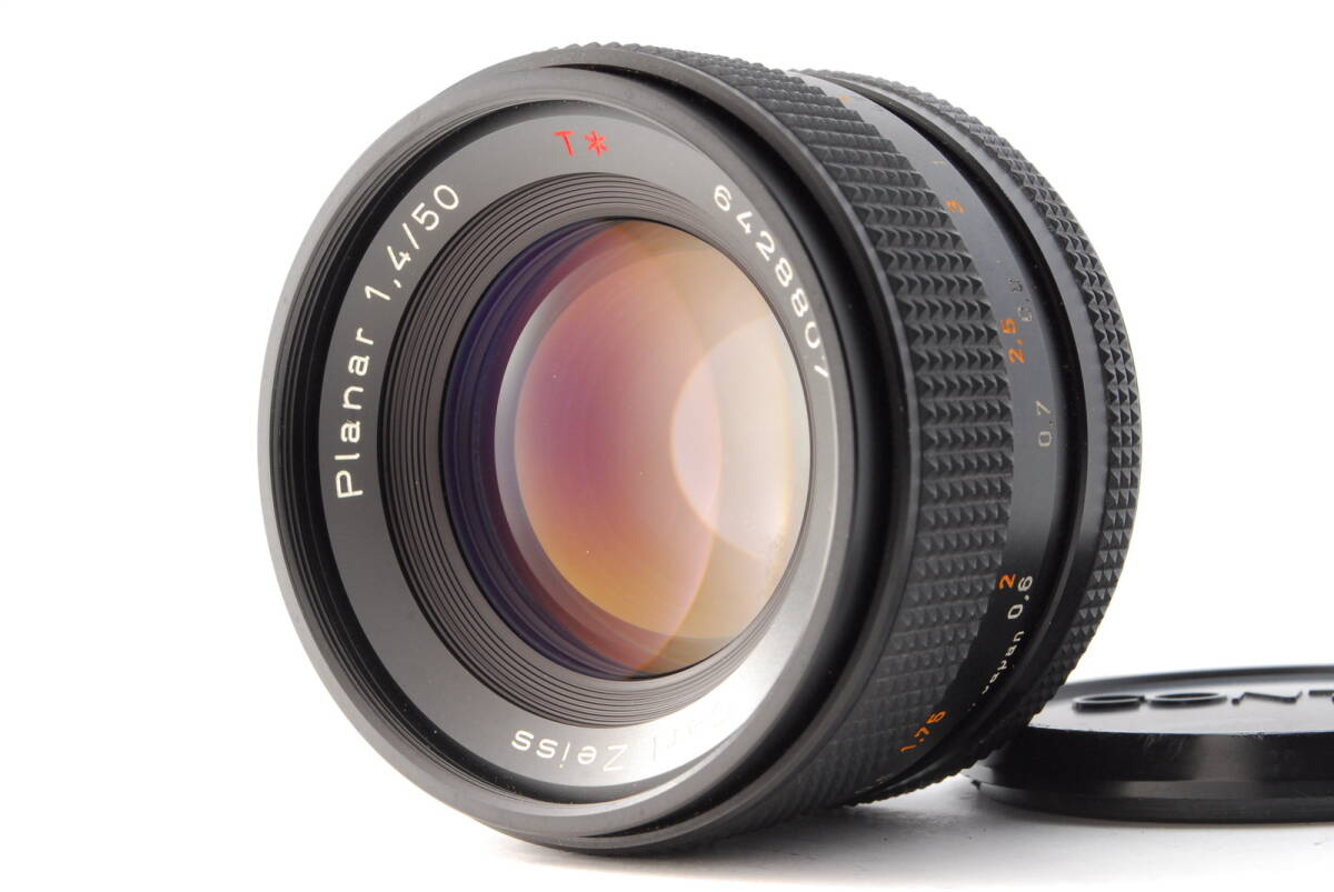 【美品】Contax Carl Zeiss Planar 50mm F1.4 MF Prime Lens AEJ C/Y コンタックス レンズ #B-651