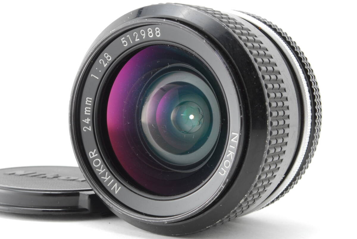 【美品】Nikon New Nikkor 24mm f/2.8 Ai Converted MF Lens ニコン 広角 レンズ #B-653