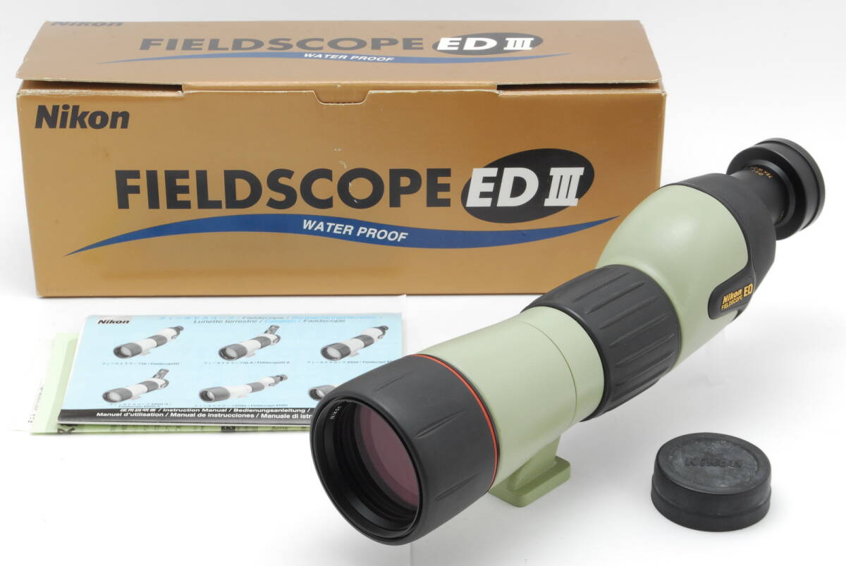 【美品】Nikon Fieldscope ED III D=60 P EyePiece 60x W DS WaterProof ニコン フィールド スコープ 望遠鏡 #B-656