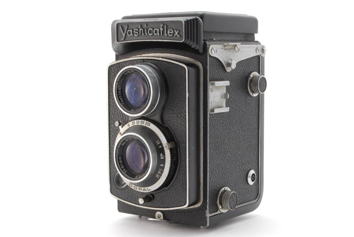 【美品】Yashica Yashicaflex Model A TLR 6x6 Camera 80mm f3.5 ヤシカ フレックス フィルム カメラ #B-674