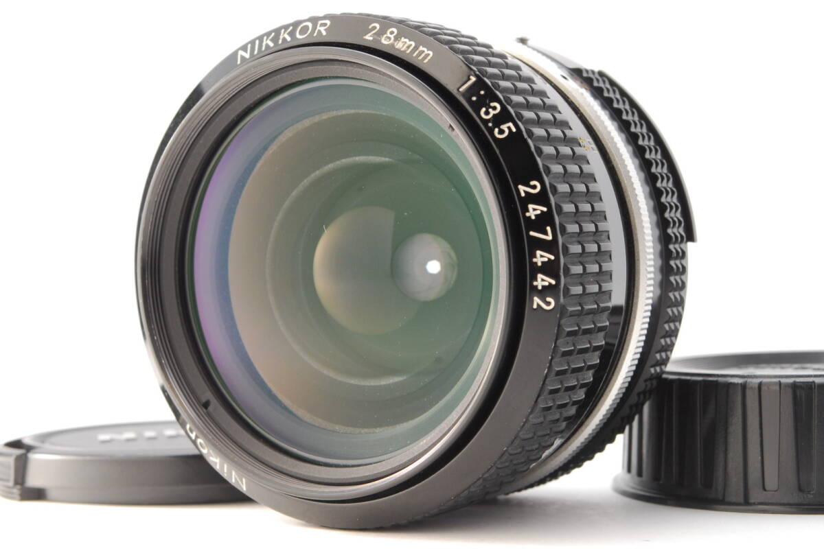 【美品】Nikon Ai Nikkor 28mm f/3.5 MF Wide Angle Prime Lens ニコン 広角 レンズ #B-679