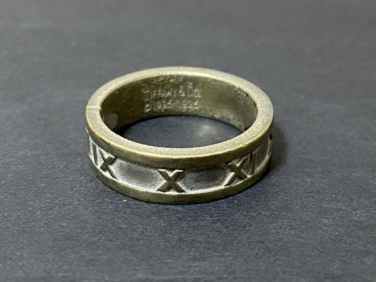 ティファニー アトラス リング 13号 925シルバー TIFFANY ATLAS RING SILVER 925 1995年刻印 オールドティファニー