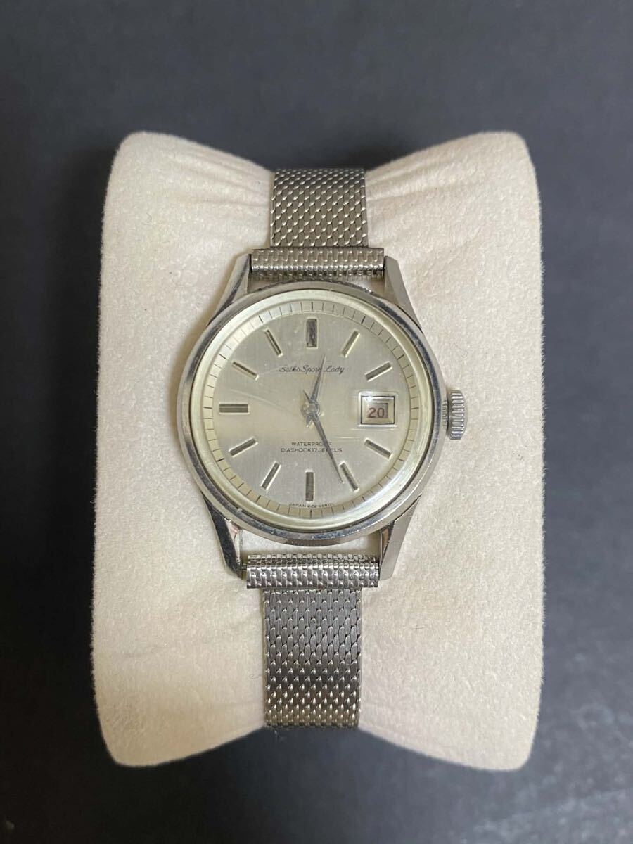 SEIKO セイコー　カレンダー　スポーツレディ　17石　手巻き　腕時計　動作品