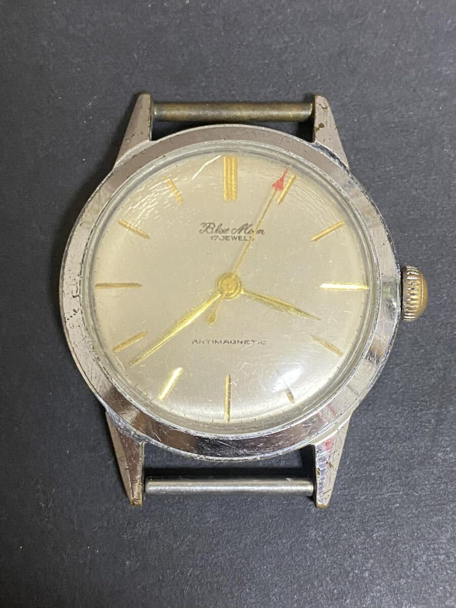 Blue Mom手巻きブルーマム17石腕時計
