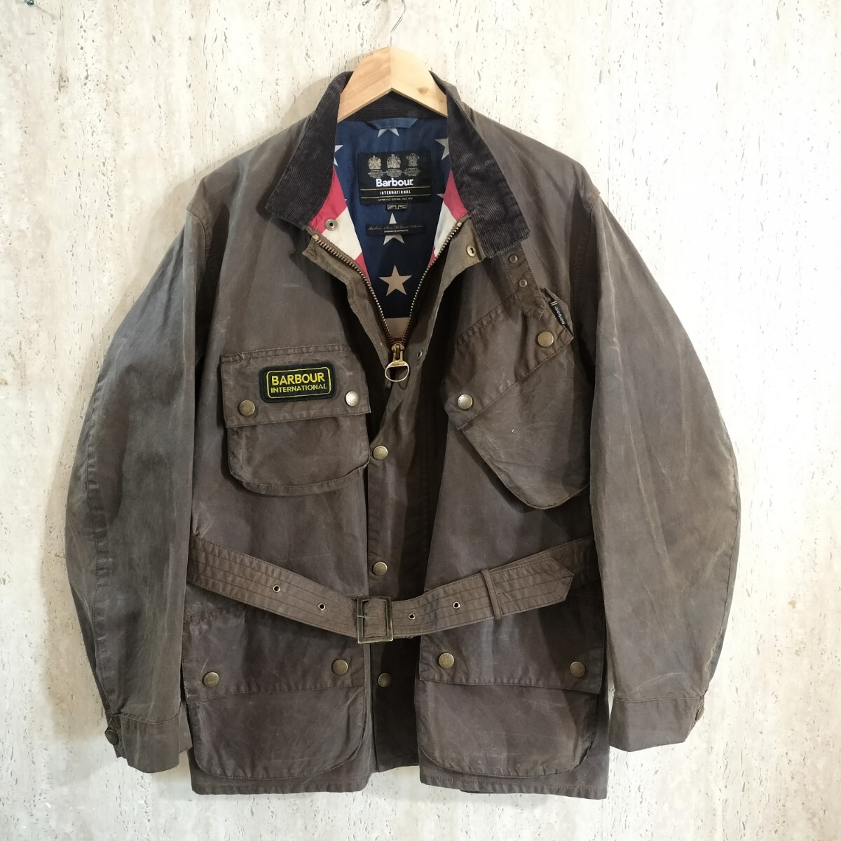 希少 Barbour International washington XL 　steve mcqeen オリーブ　スティーブ・マックイーンバブアー インターナショナル ワシントン　