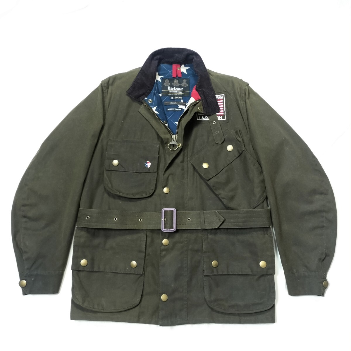 希少 Barbour International new baker M オリーブ　steve mcqeen　 スティーブ・マックイーン Natoバブアー インターナショナル