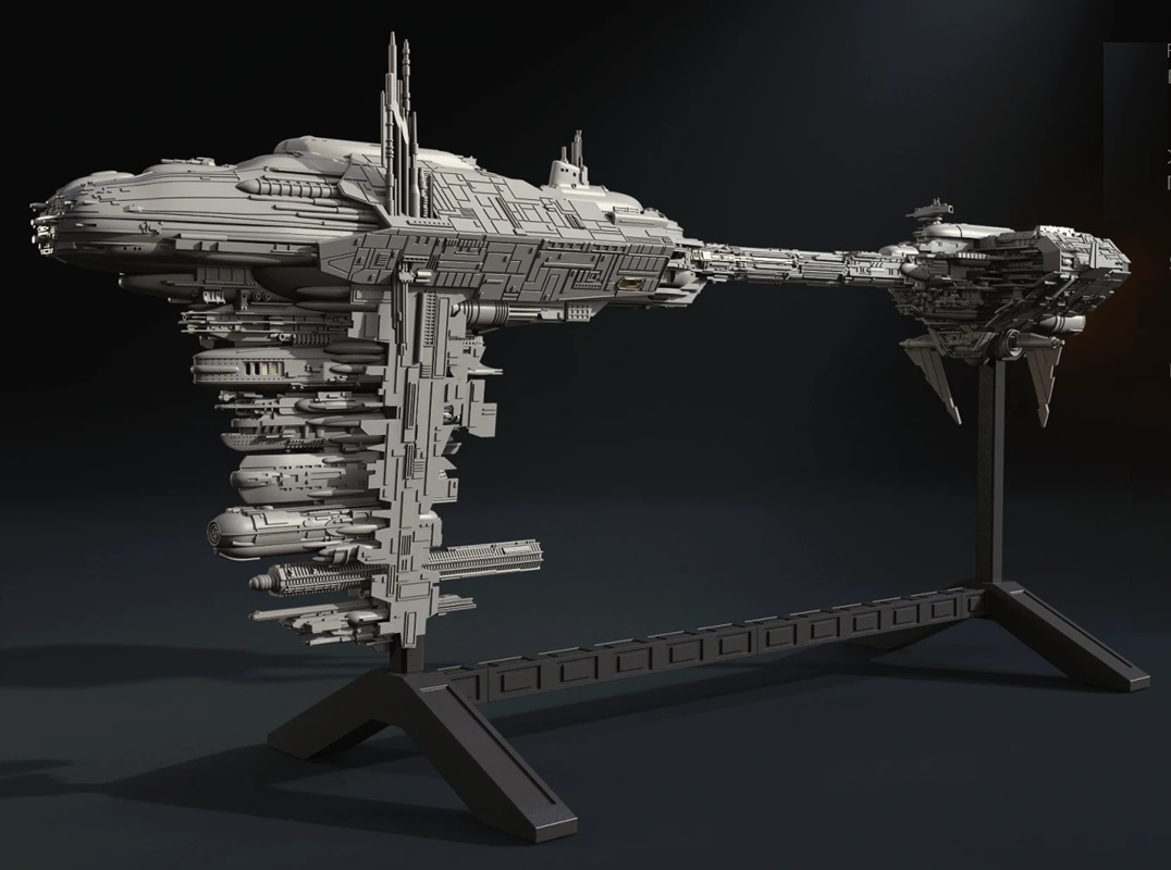 1/1000 ネビュロンB エスコート・フリゲート 反乱軍病院船 3Dプリント スターウォーズ ミレニアムファルコン Nebulon B Escort Frigate