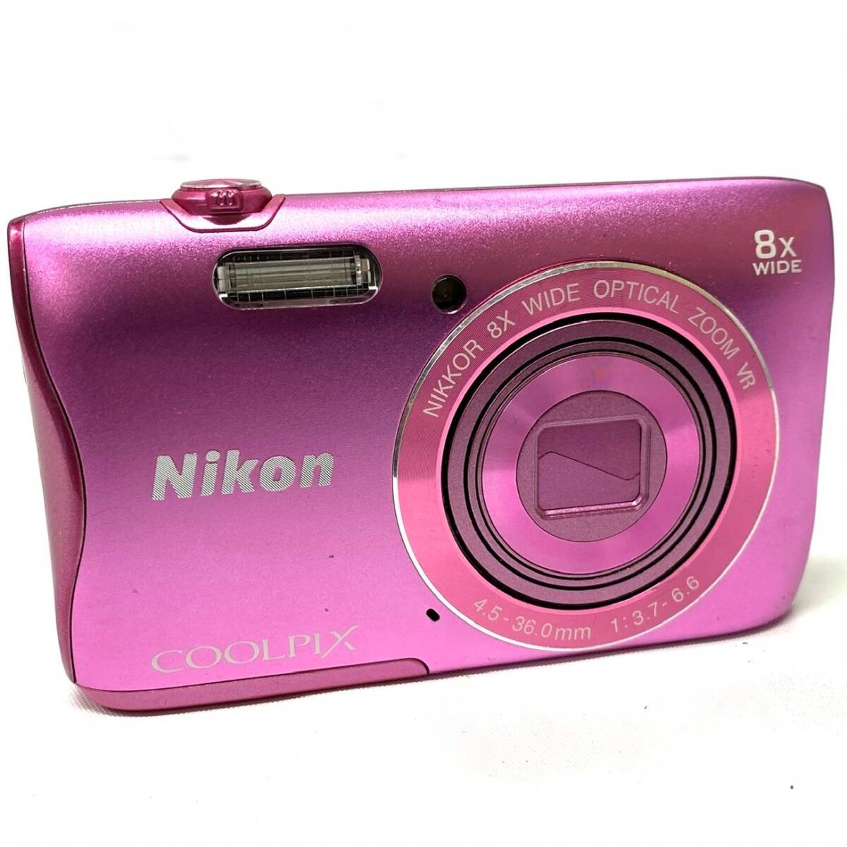 1円～ 6TN20670326 Nikon ニコン COOLPIX S3700 クールピクス コンパクトデジタルカメラ デジカメ 撮影機器 通電動作未確認 現状品