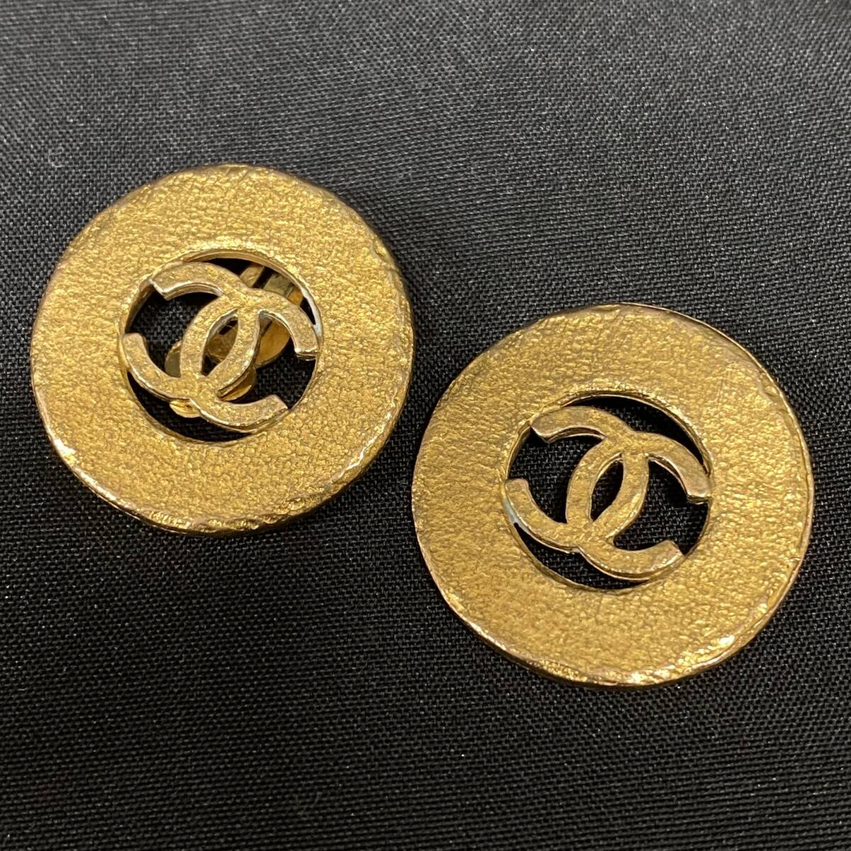 1円～ 6TN33440226 CHANEL シャネル イヤリング ココマーク 94 P 片耳破損 ゴールド アクセサリー 中古品