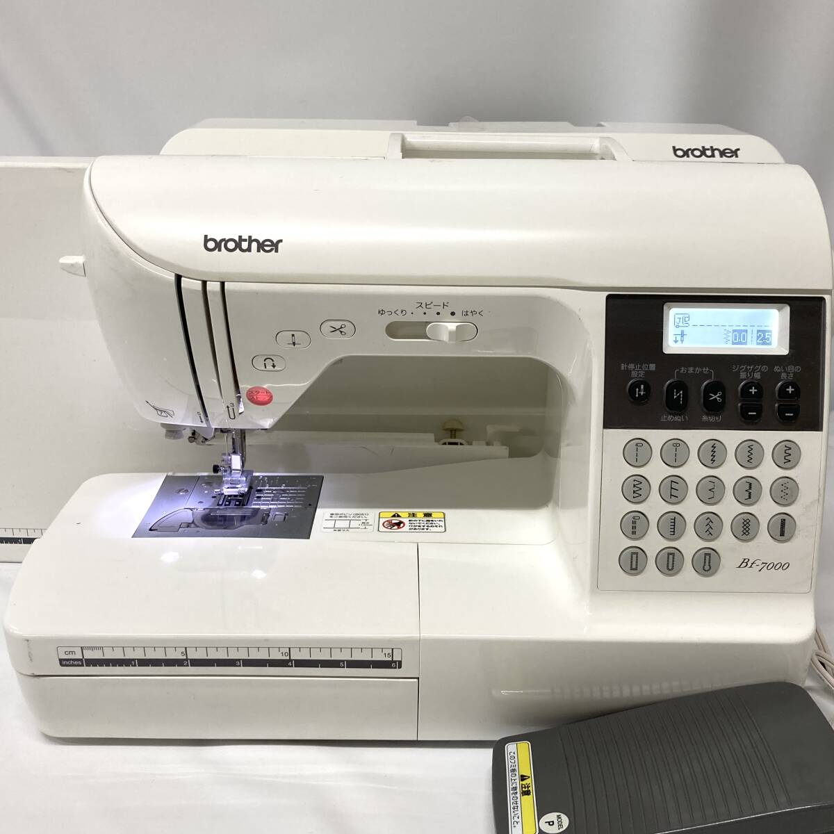 1円～ 4TN43270226 brother ブラザー コンピューター ミシン フットペダル付き 裁縫 ハンドクラフト CPS7101 通電確認 動作未確認 現状品