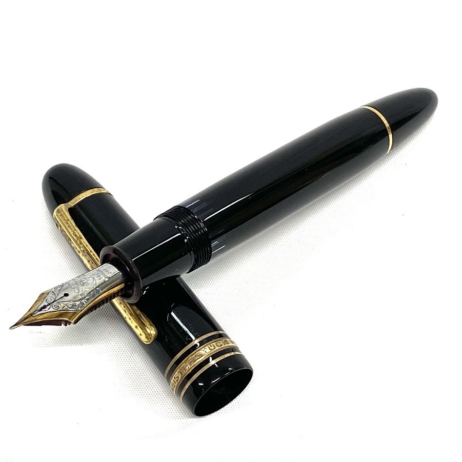 1円～ 6TN13190326 MONTBLANC モンブラン 万年筆 MEISTERSTUCK NO.149 ペン先 14C 585 M 4810 ブラック/ゴールド 筆記未確認 現状品