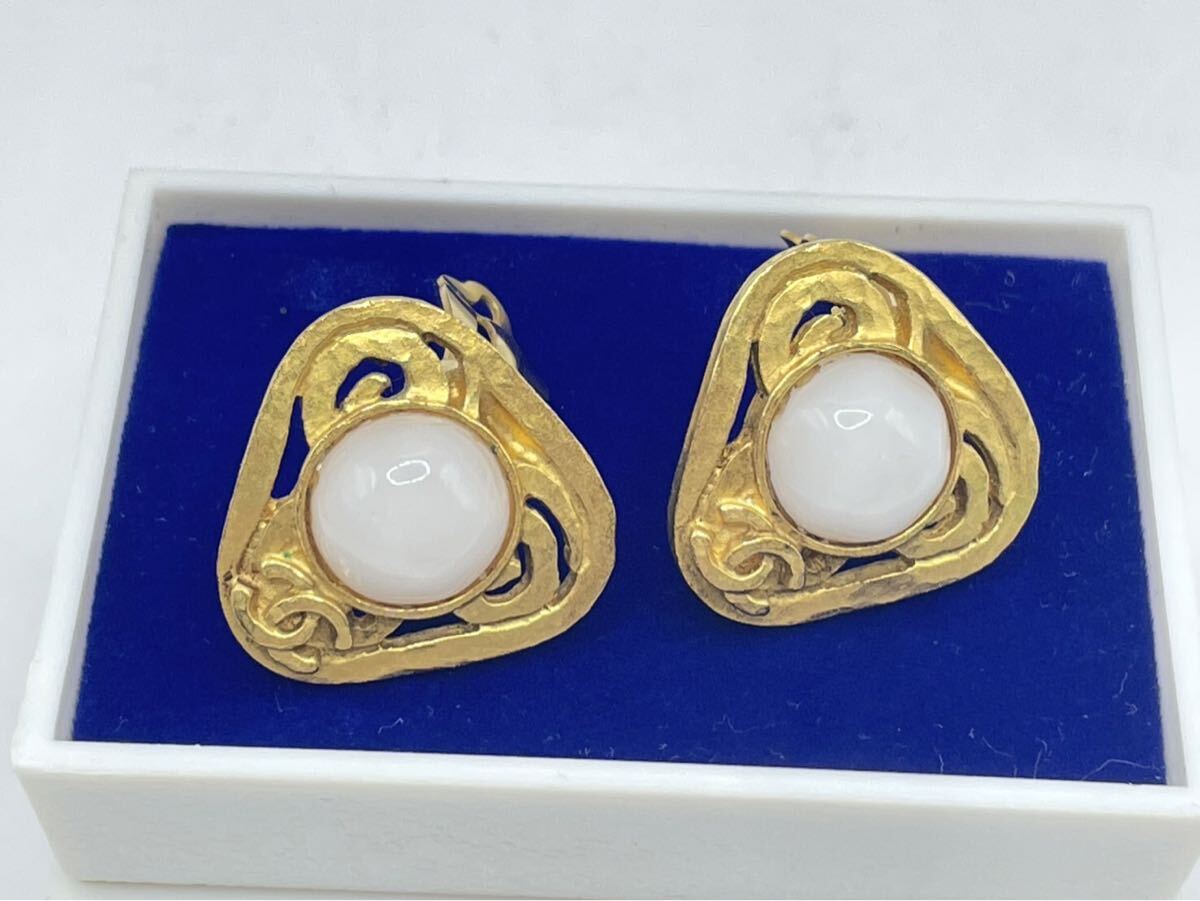 【 CHANEL シャネル イヤリング ココマーク パール オールドシャネル　ヴィンテージ 】