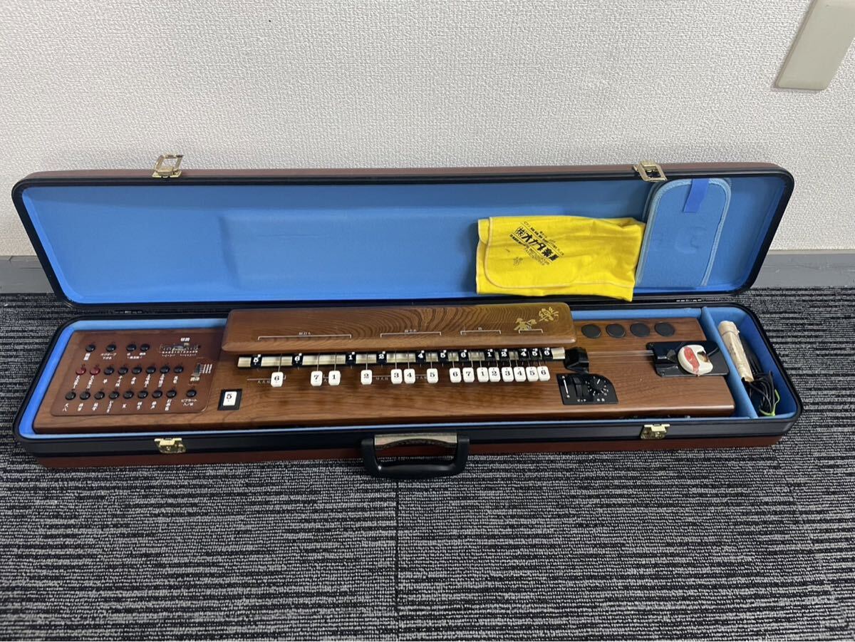 SUZUKI 電子大正琴 電子琴 TES-101 和楽 スズキ ケース ACアダプター付き 現状品