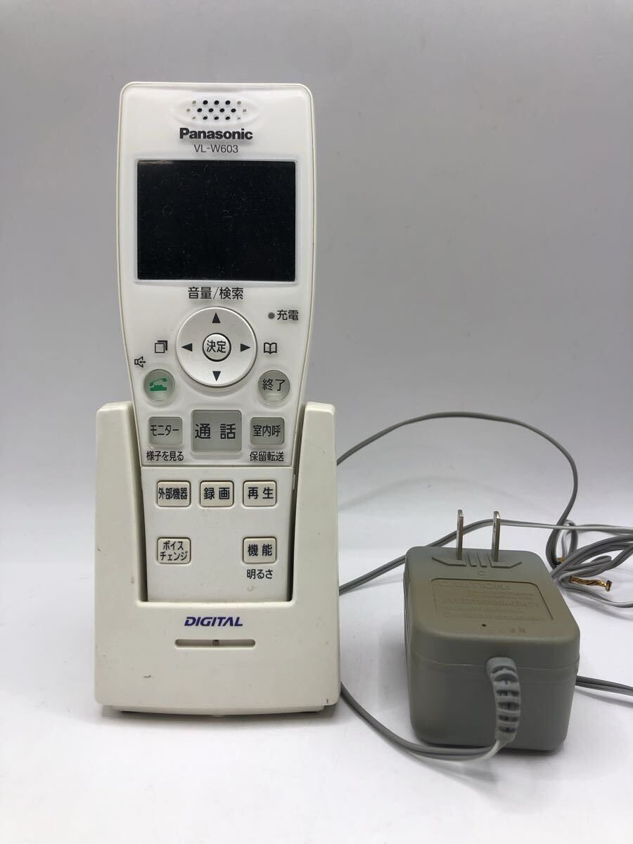 ワイヤレスモニター子機Panasonic パナソニック　VL-W603 充電台・アダプタ バッテリー詳細不明 動作ok ①