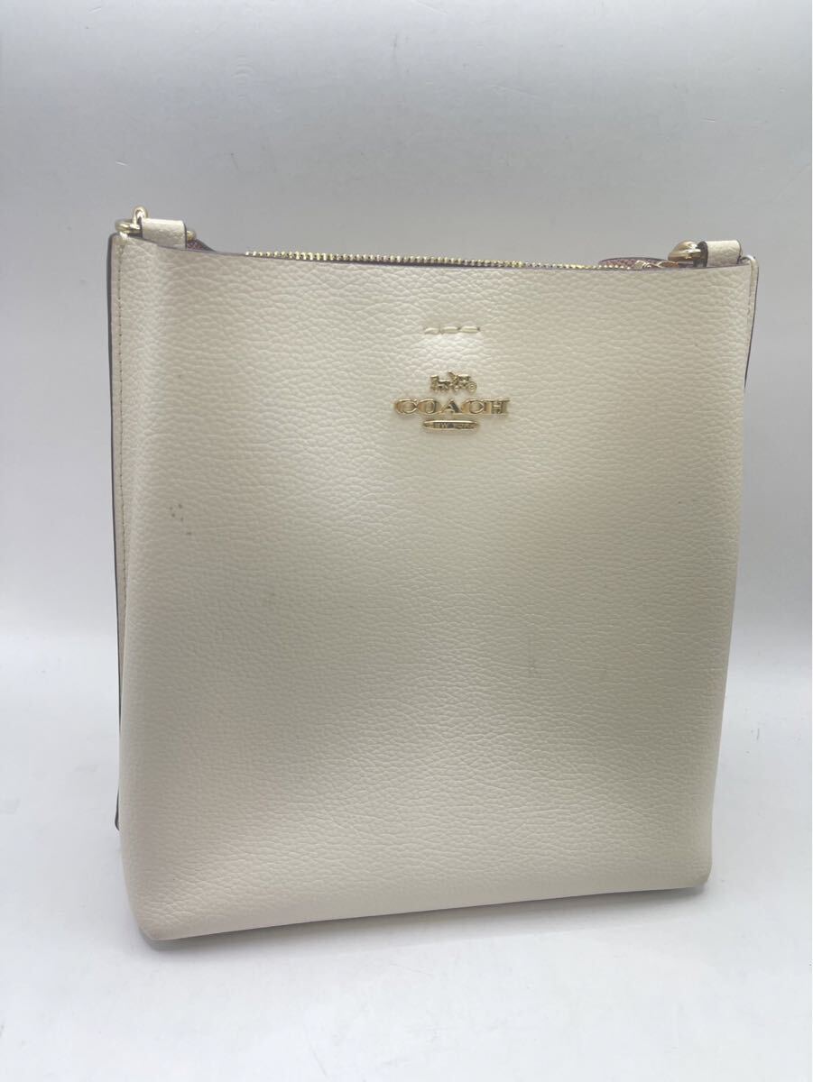 【 coach コーチ CA177 モリー バケットバッグ チョークホワイト ハンドバッグ ショルダーバッグ 】
